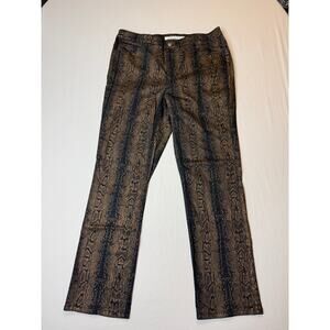 Womens Jones New York Sutton Straight 16W Snake Print Jeans
